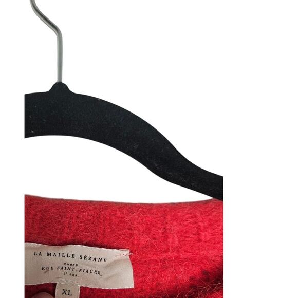 Sezane Red Women's Cardigan Sweater - Picture 5 of 6